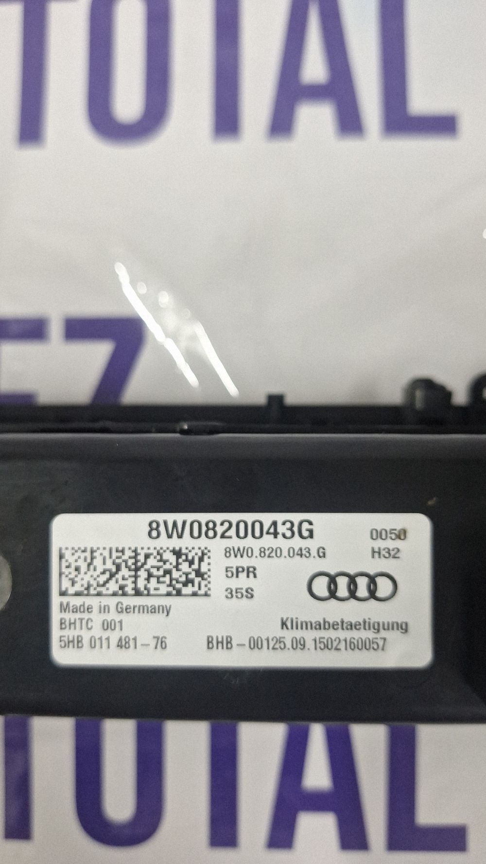 Climatronic Audi A4 S4 B9 2016 - 8W0820043G 5HB01148176