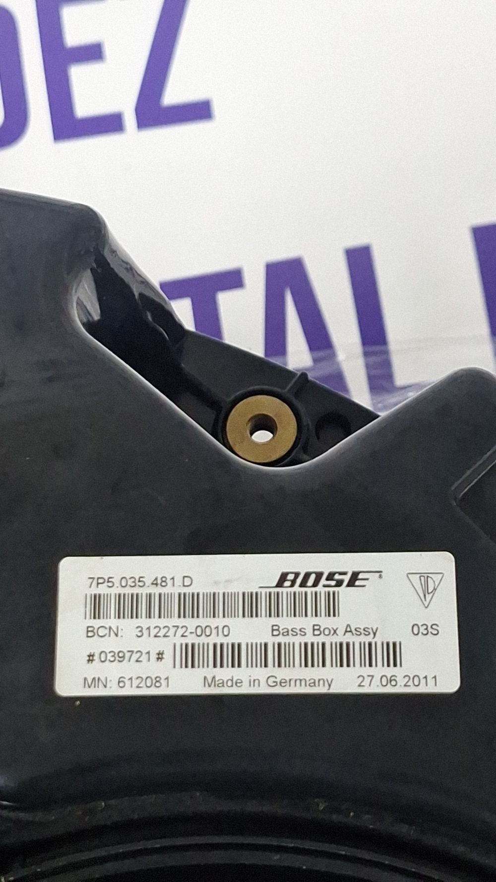 Subwoofer auto Porsche Cayenne (92A) 2013 - 7P5035481D 3122720010 039721