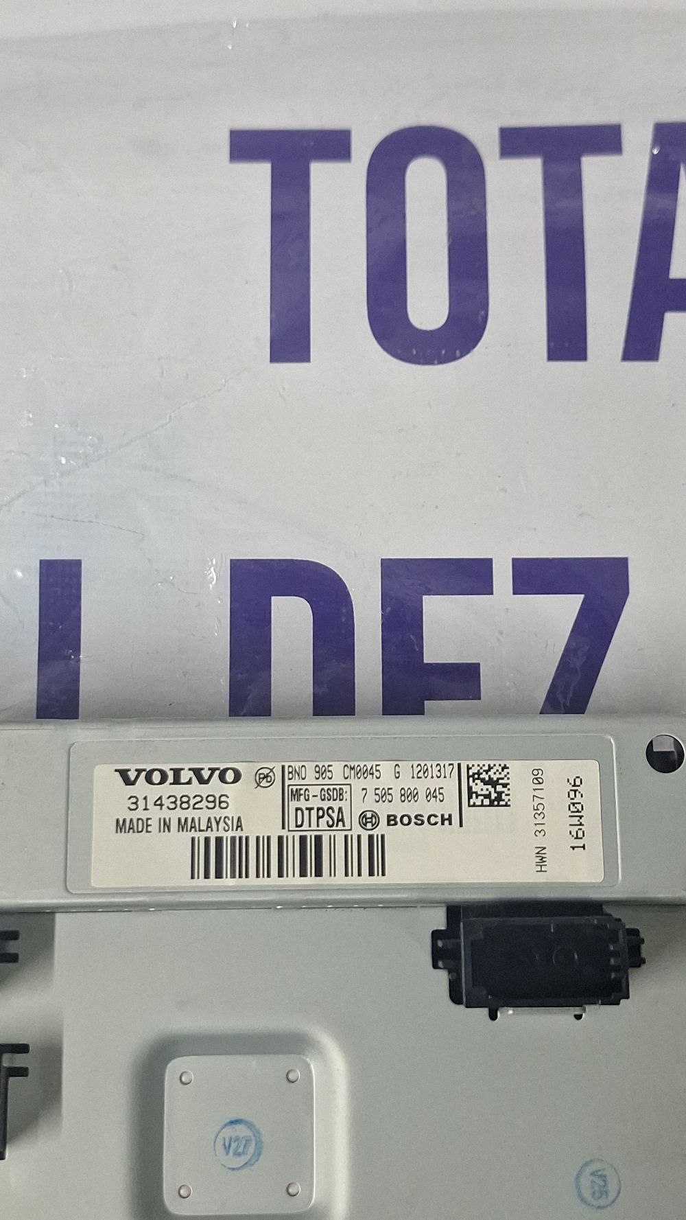 Display Volvo S40 V40 2018 - 31438296 7505800045