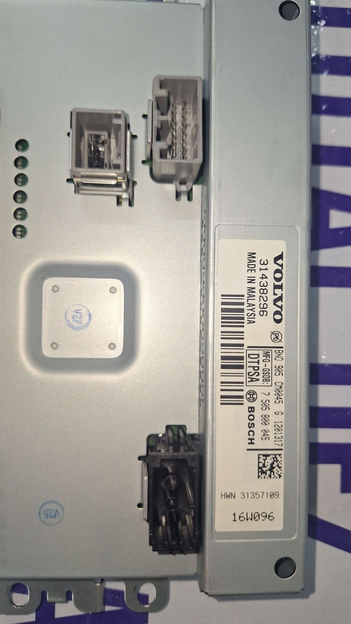 Display Volvo S40 V40 2018 - 31438296 7505800045