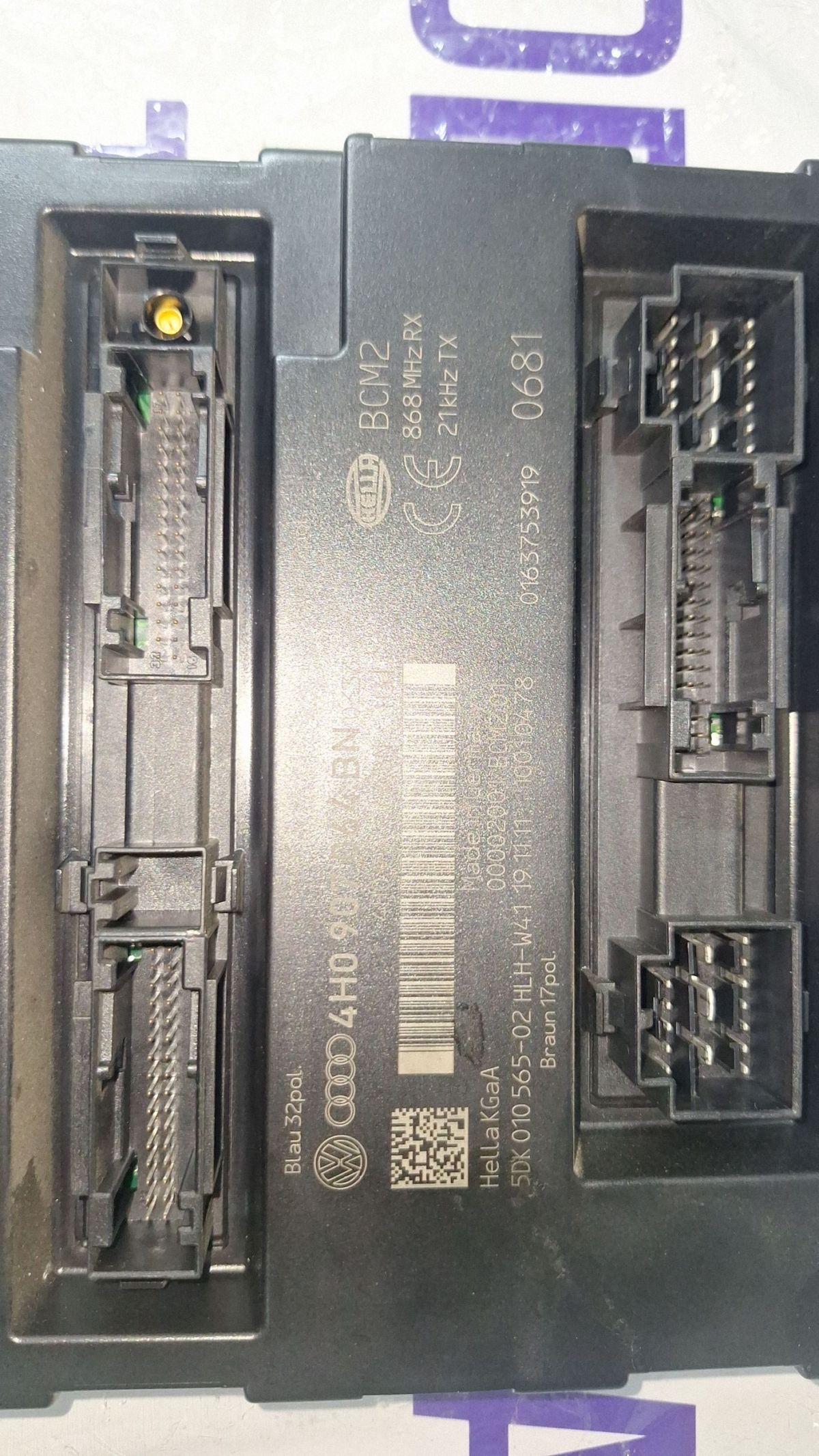 Calculator confort Audi A8 S8 D4 4H 2013 - 4H0907064BN 5DK01056502