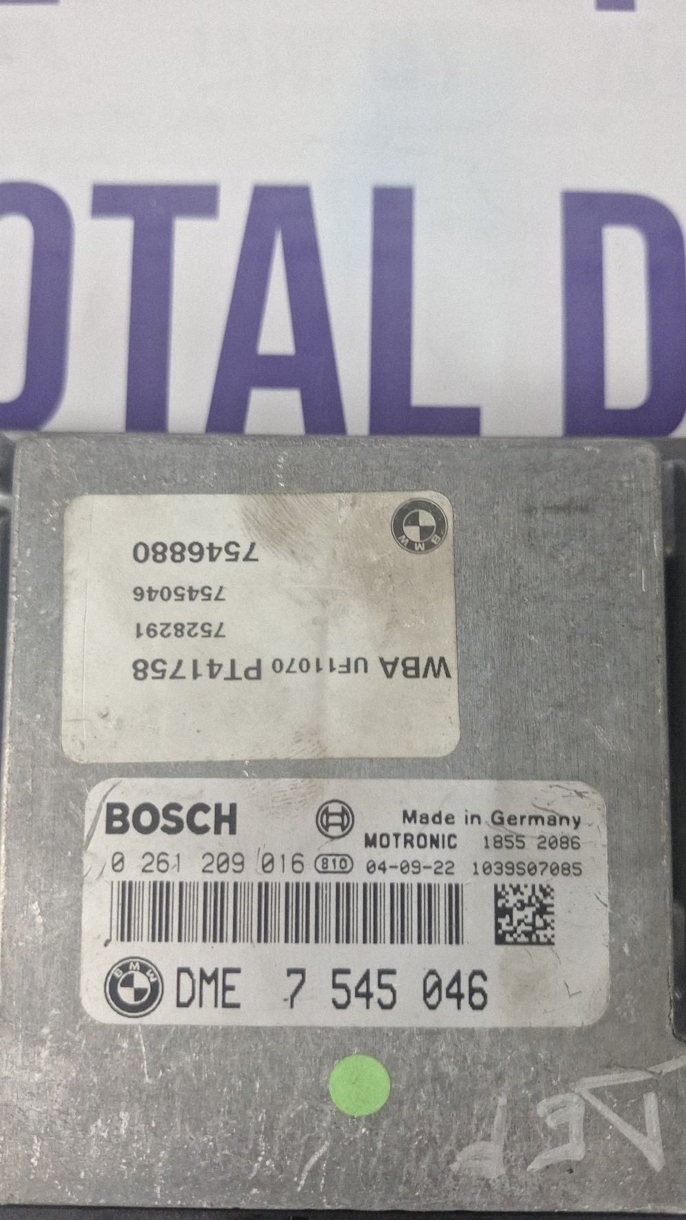 Calculator motor (ECU) BMW Seria 1 E81 E87 2006 - 7545046 0261209016