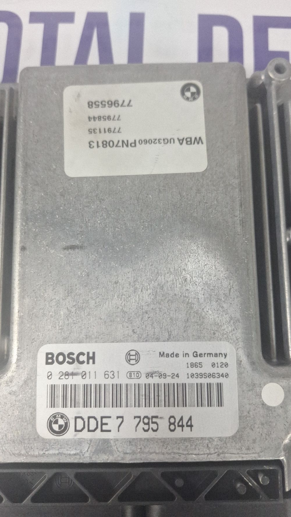 Calculator motor (ECU) BMW Seria 1 E81 E87 2005 - 0281011631 7795844 1039S06340 899964Z