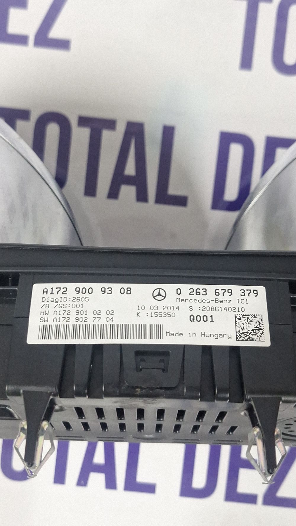 Ceasuri bord Mercedes SLK-class R172 2012 - A1729009308 0263679379 A2729010202