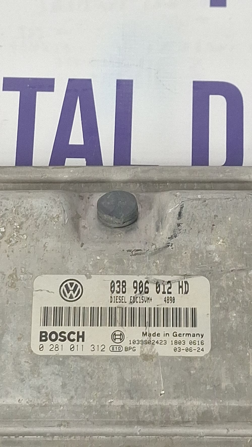 Calculator motor (ECU) Seat Leon (1M) 2001 - 038906012HD 0281011312 1039S02423