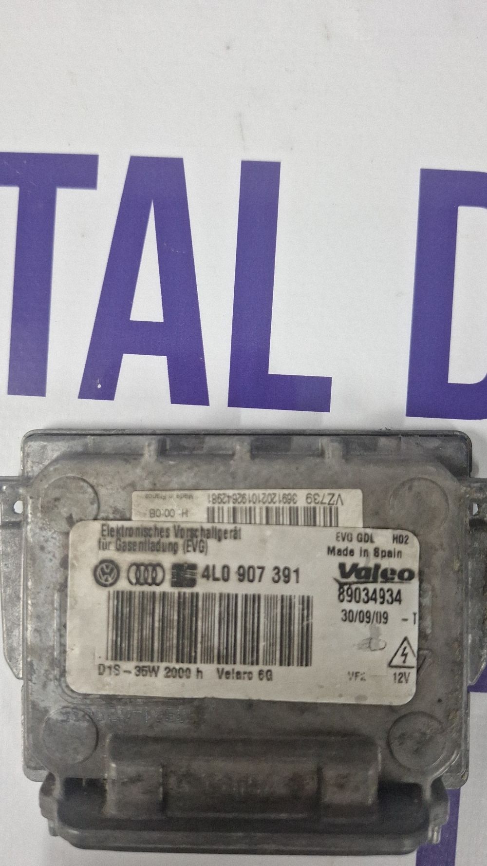 Balast Xenon Audi Q7 4L 2006 - 89034934 4L0907391 D1S35W2000