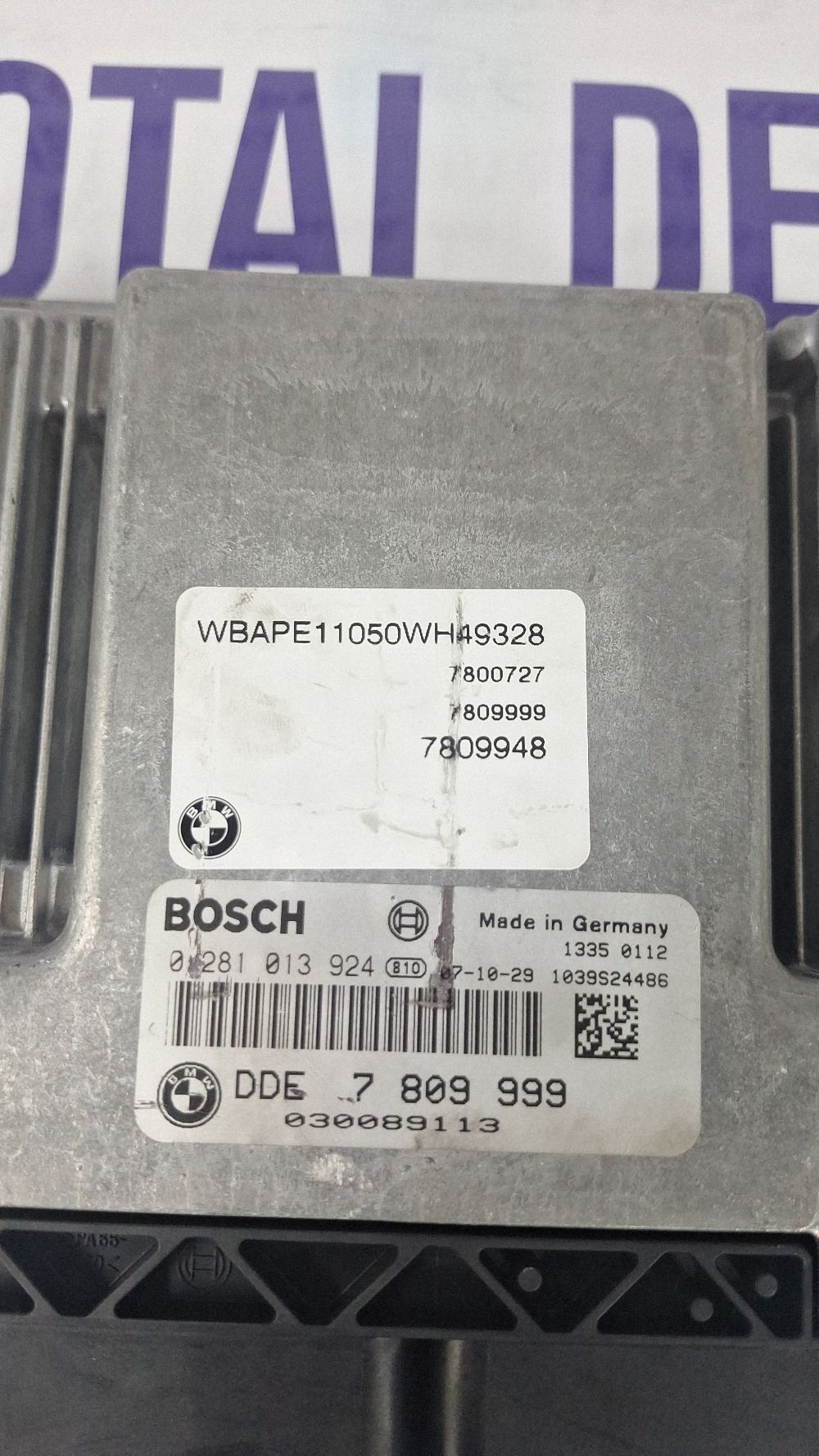 Calculator motor (ECU) BMW X3 E83 2004 - 0281013924 7809999 7809948