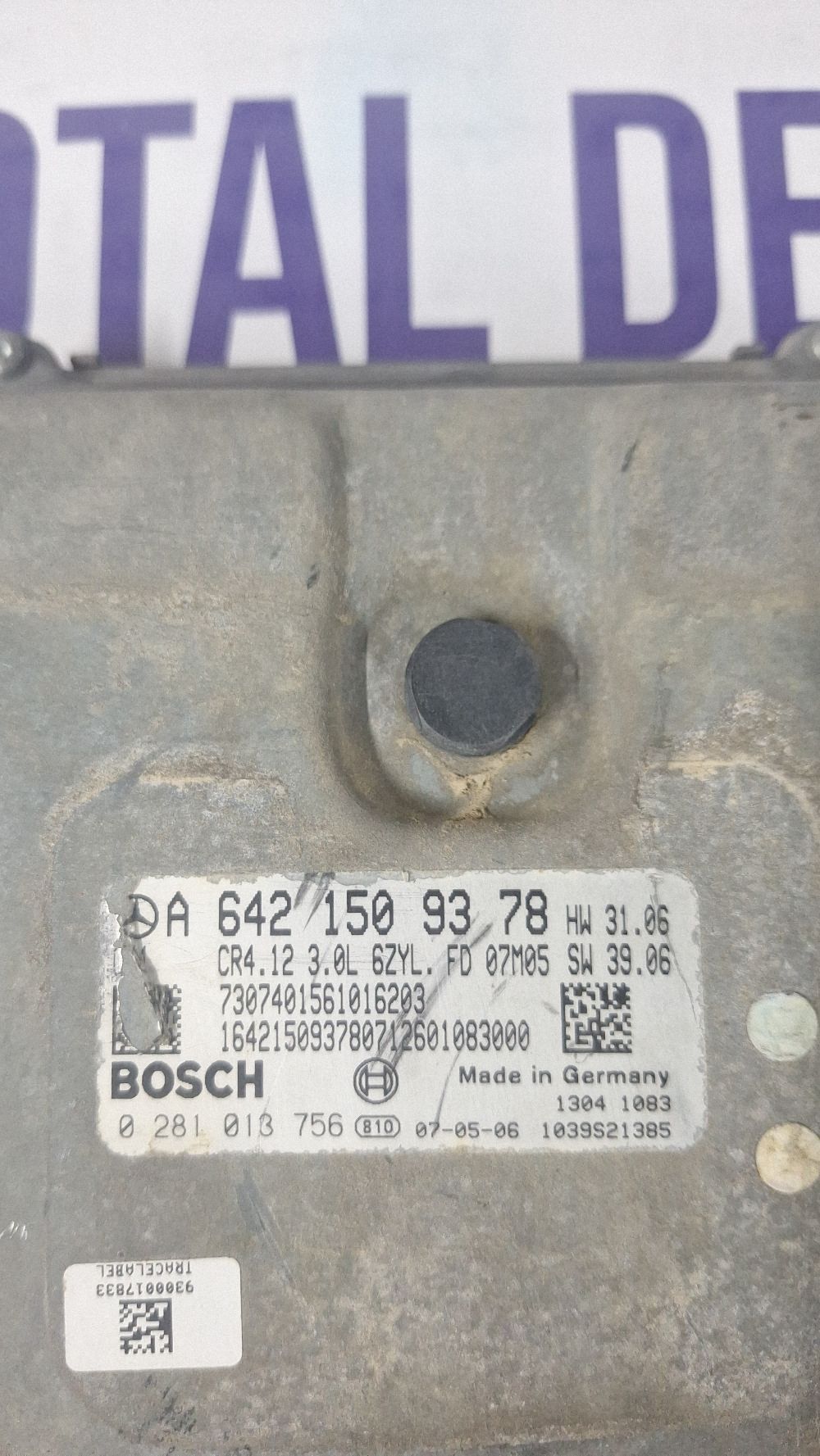 Calculator motor (ECU) Mercedes ML-class W164 2006 - A6421509378 0281013756 1039S21385