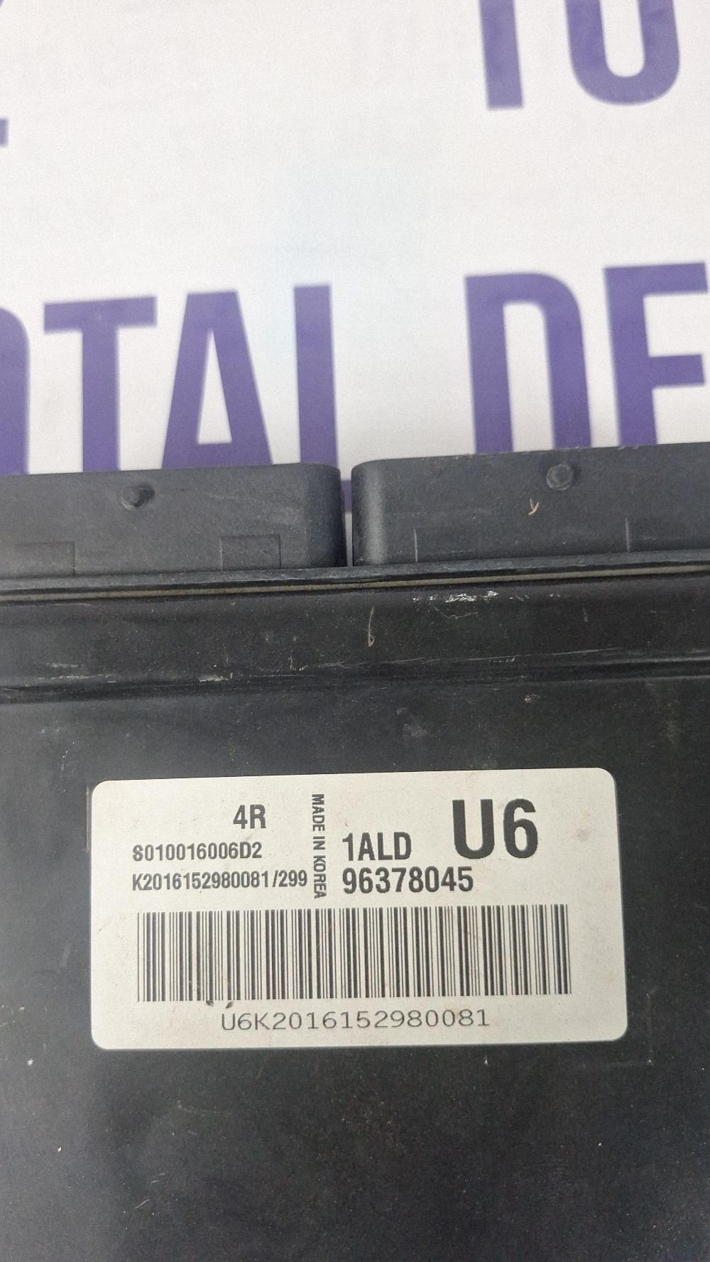 Calculator motor (ECU) Daewoo Nubira 2001 - 96378045 S010016006D2 06K2016152980081