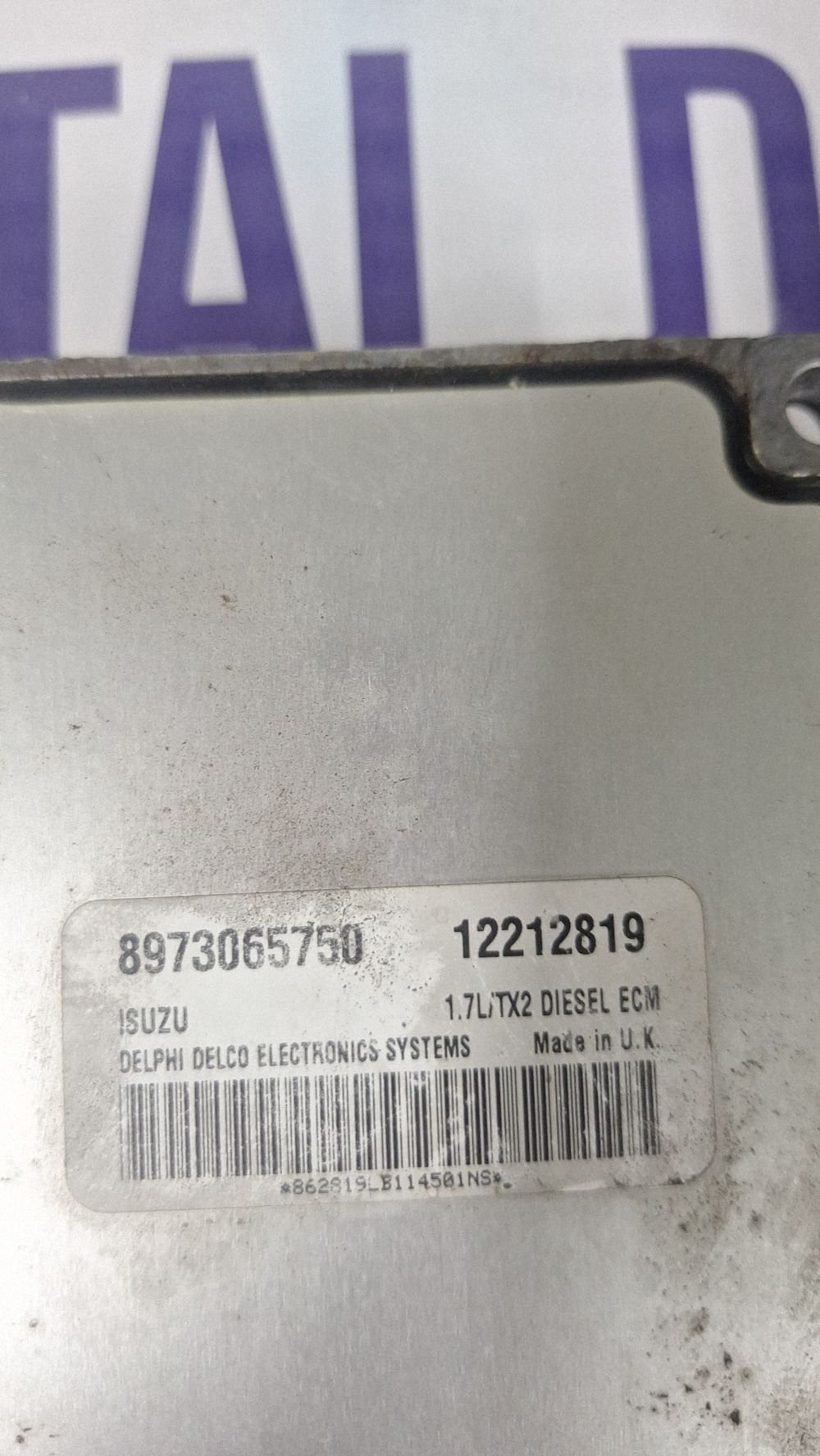 Calculator motor (ECU) Opel Astra G 2000 - 12212819 8973065750