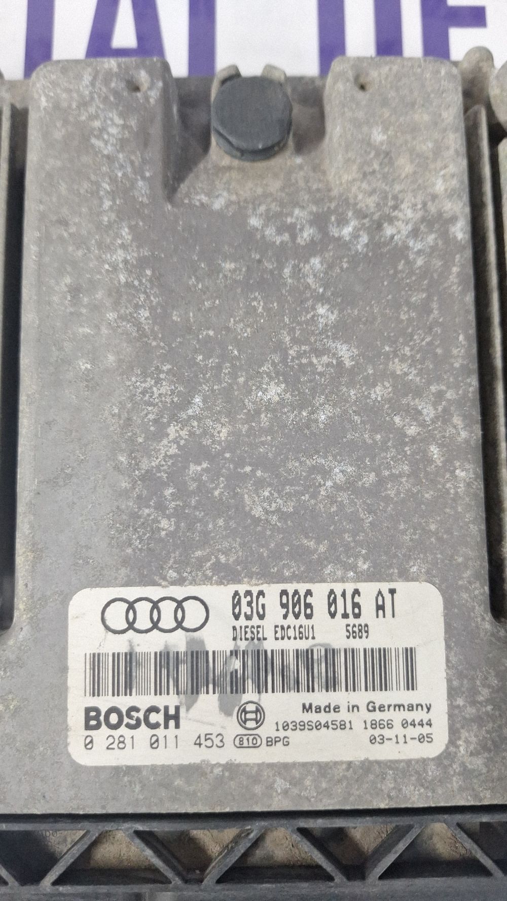 Calculator motor (ECU) Audi A3 S3 8P 2005 - 03G906016AT 0281011453 1039S04581