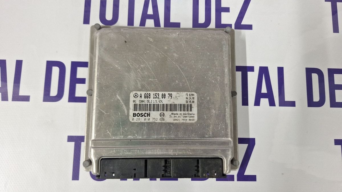 Calculator motor (ECU) Mercedes A-class W168 2001 - 28RTE000 A6681530079 0281010752