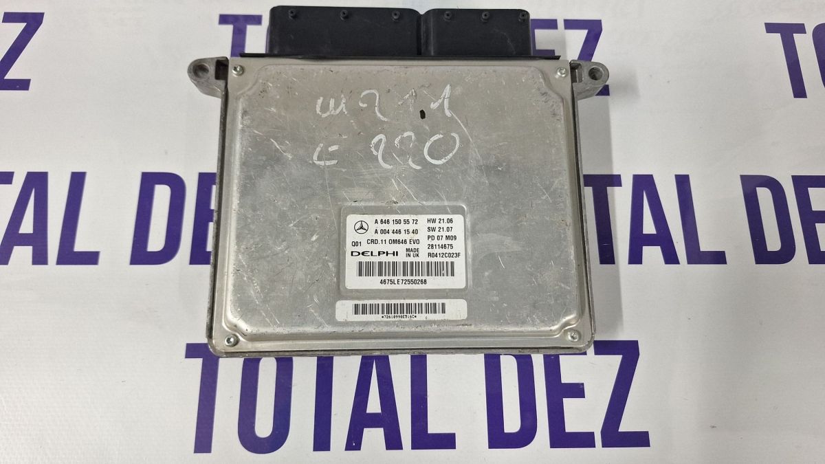 Calculator motor (ECU) Mercedes E-class W211 2007 - A6461505572 28114675