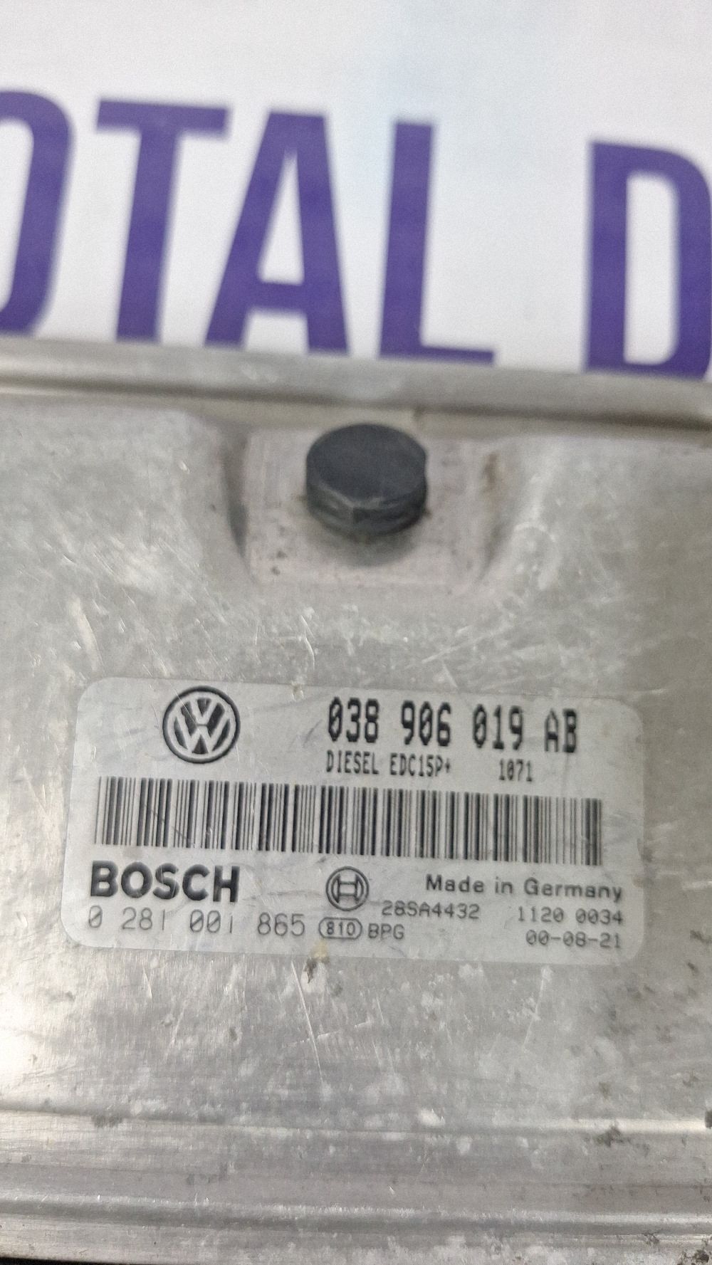 Calculator motor (ECU) Volkswagen Sharan 2003 - 038906019AB 0281001865 28SA4432