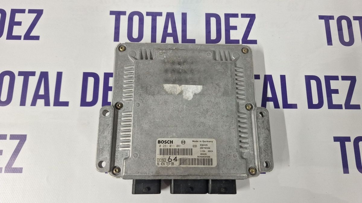 Calculator motor (ECU) Peugeot 307 2002 - 9647472780 0281011081 9646850580