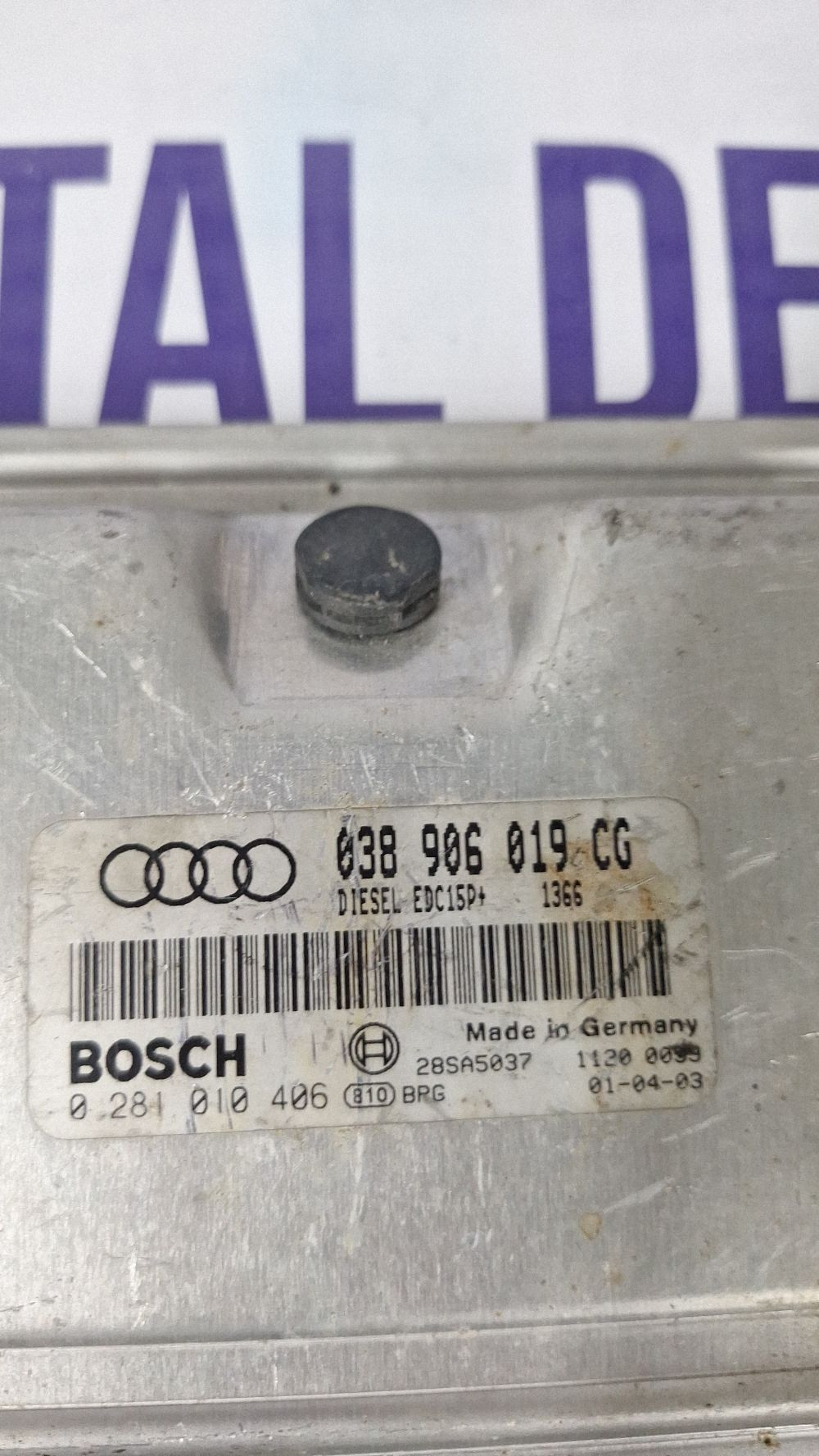 Calculator motor (ECU) Audi A4 S4 B5 8D 1997 - 038906019CG 0281010406 28SA5037