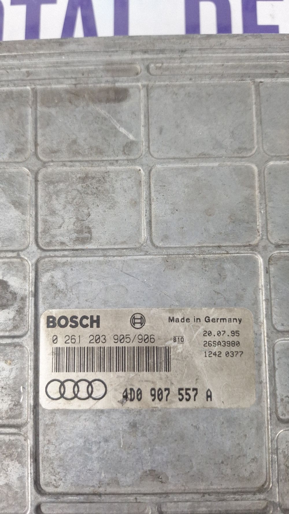 Calculator motor (ECU) Audi A8 S8 D2 4D 2001 - 4D0907557A 0261203905 26SA3980 12420377