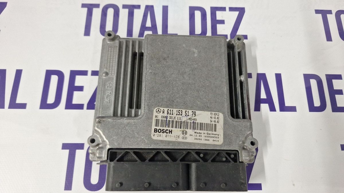 Calculator motor (ECU) Mercedes Vito/ Viano Vito W639 2005 - 1039S00569 A6111535179 0281011178