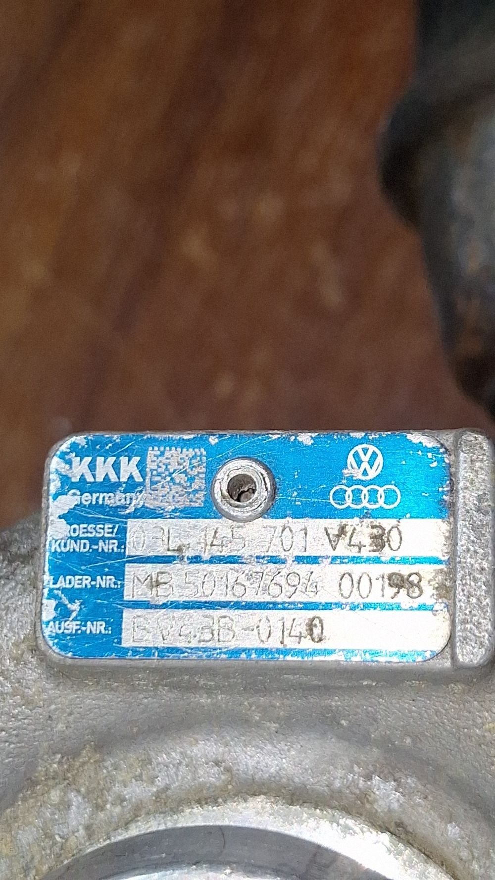 Turbina Audi A4 S4 B8 8K 2010 - 03L145701 GV43B0140 MB5016769400198