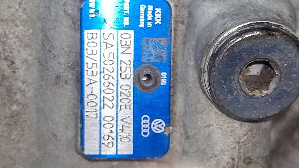 Turbina Volkswagen Passat B8 2015 - 03N253020E V410 00169 B0353A0017 SA50266022