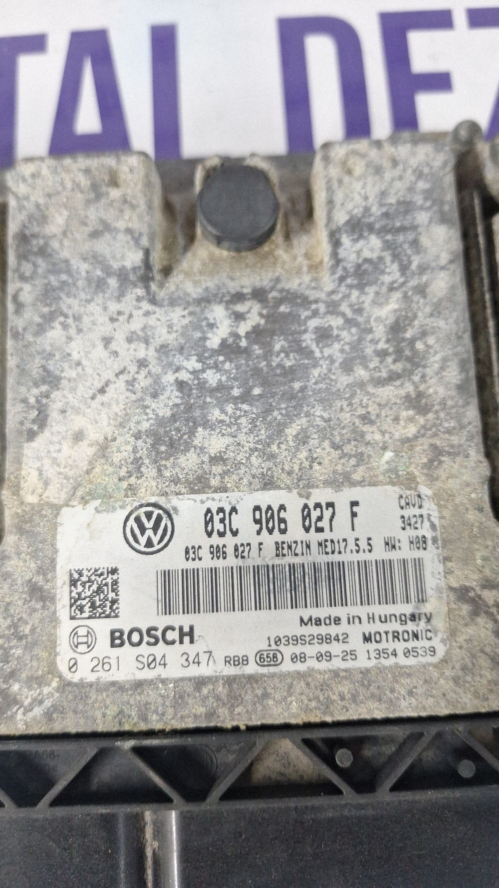 Calculator motor (ECU) Volkswagen Golf VI 2008 - 03C906027F 0261S04347