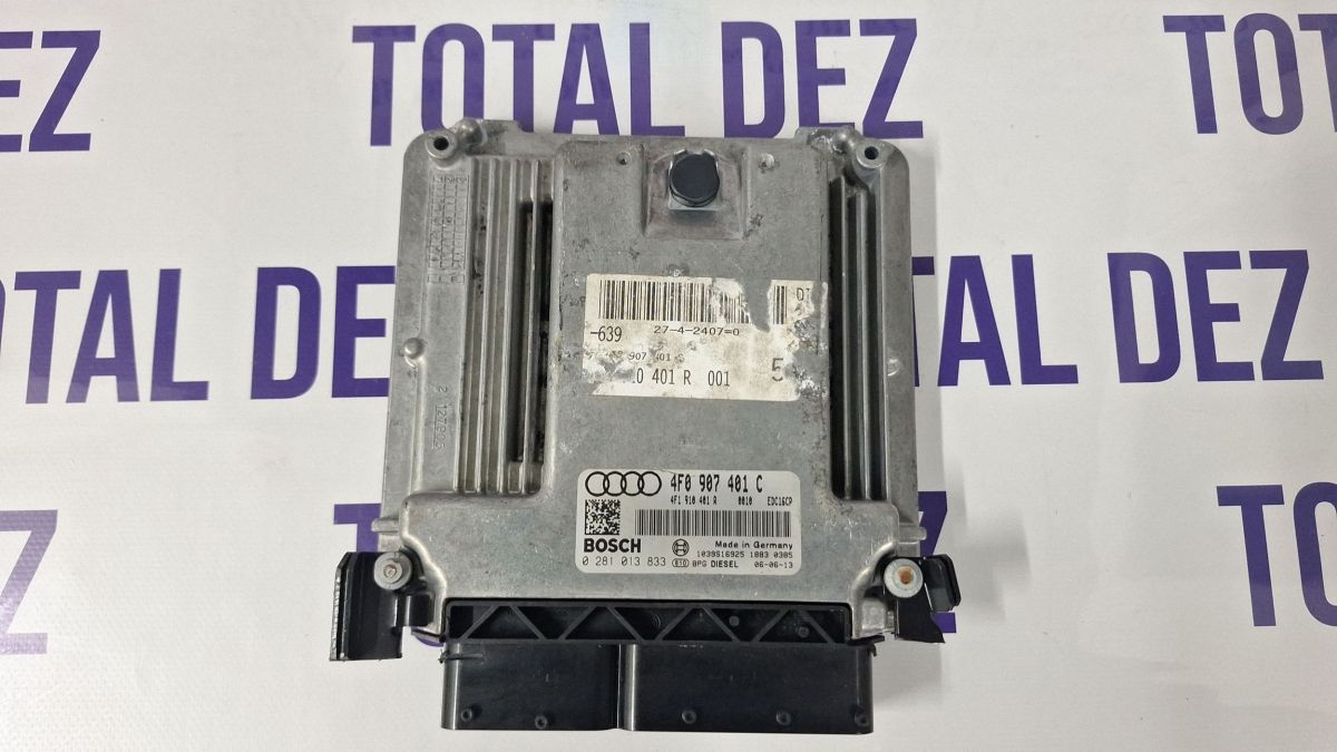 Calculator motor (ECU) Audi A6 S6 C6 4F 2006 - 4F0907401C 4F1910401R 0281013833