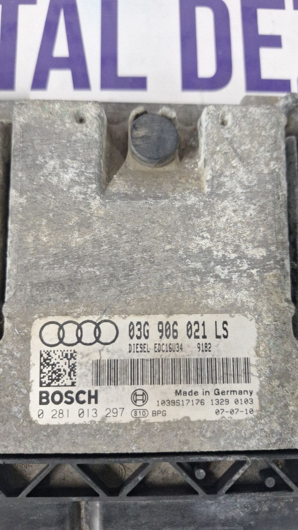 Calculator motor (ECU) Audi A3 S3 Sportback 8P 2003 - 03G906021LS 0281013297 1039S17176