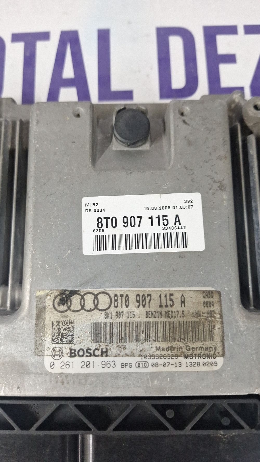 Calculator motor (ECU) Audi A5 S5 8T 8F 2008 - 8T0907115A 0261201963