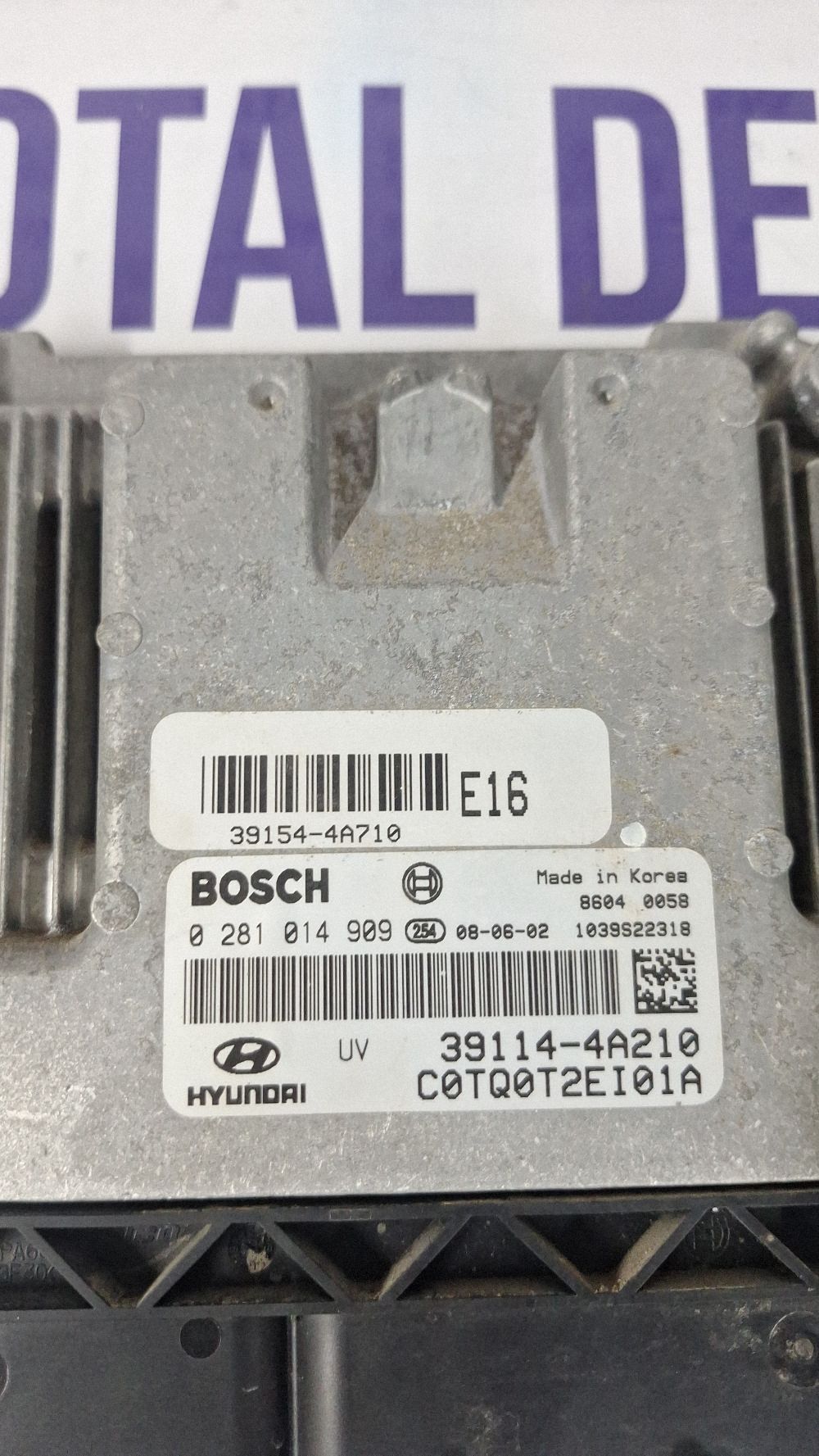 Calculator motor (ECU) Hyundai H-1/Starex H-1 Starex Satellite 2008 - 391144A210 0281014909 391544A710