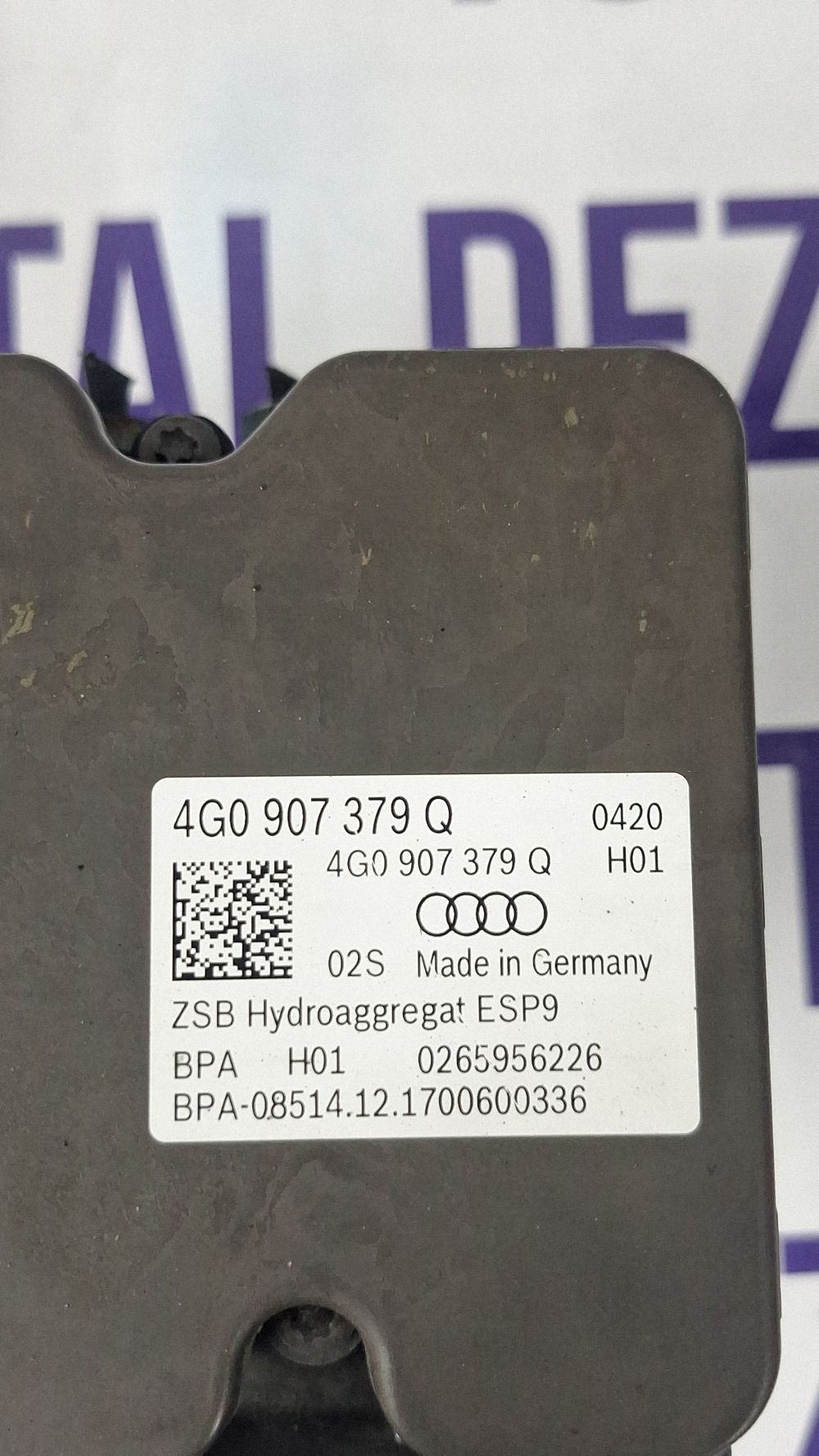 Pompa ABS Audi A6 S6 C7 4G 2017 - 0265956226 4G0907379Q R033J003165667
