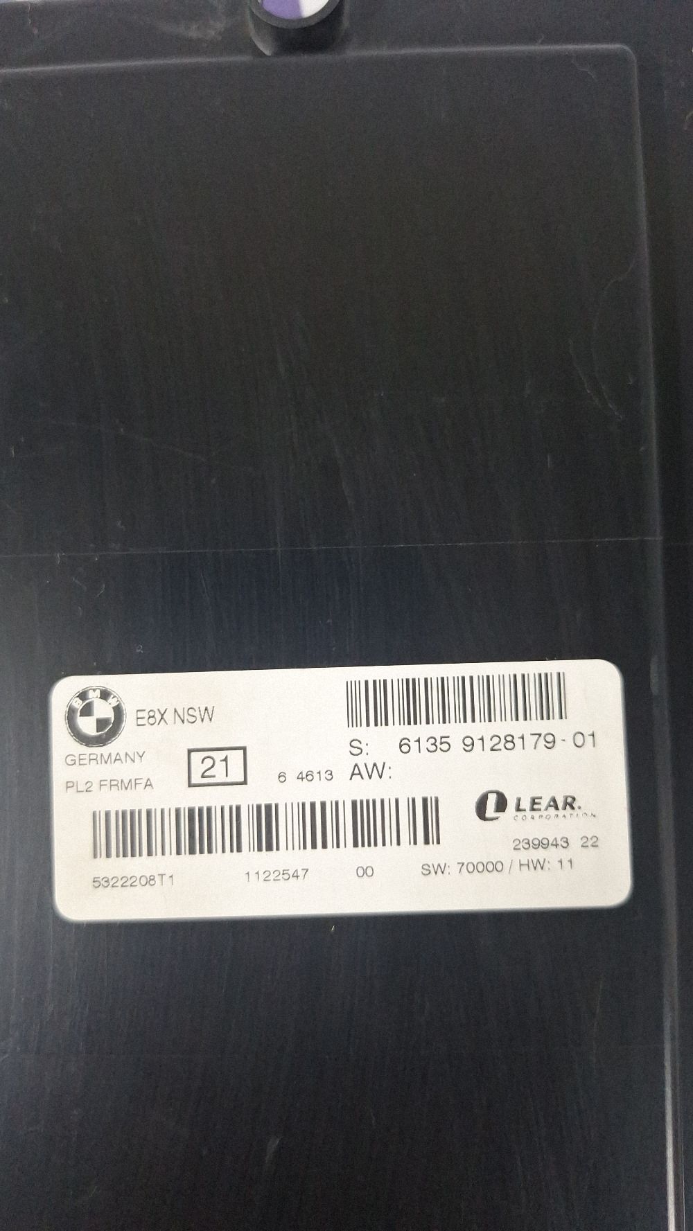 Calculator lumini BMW Seria 1 E81 E87 2008 - 6135912817901 1122547 5322208TT