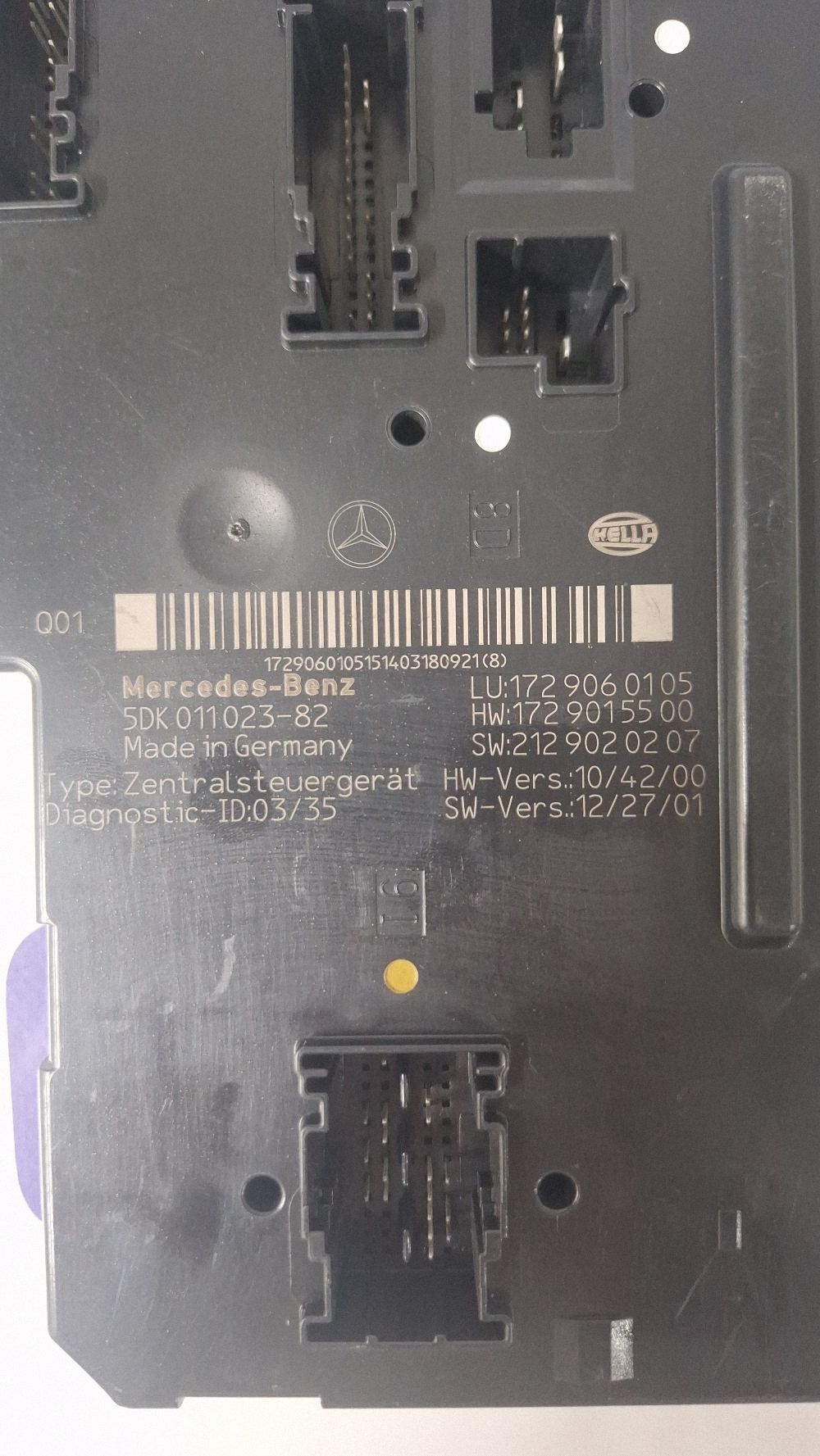 Calculator confort Mercedes C-class W204 2013 - 2129020207 1729060105 1729015500 5DK01102382