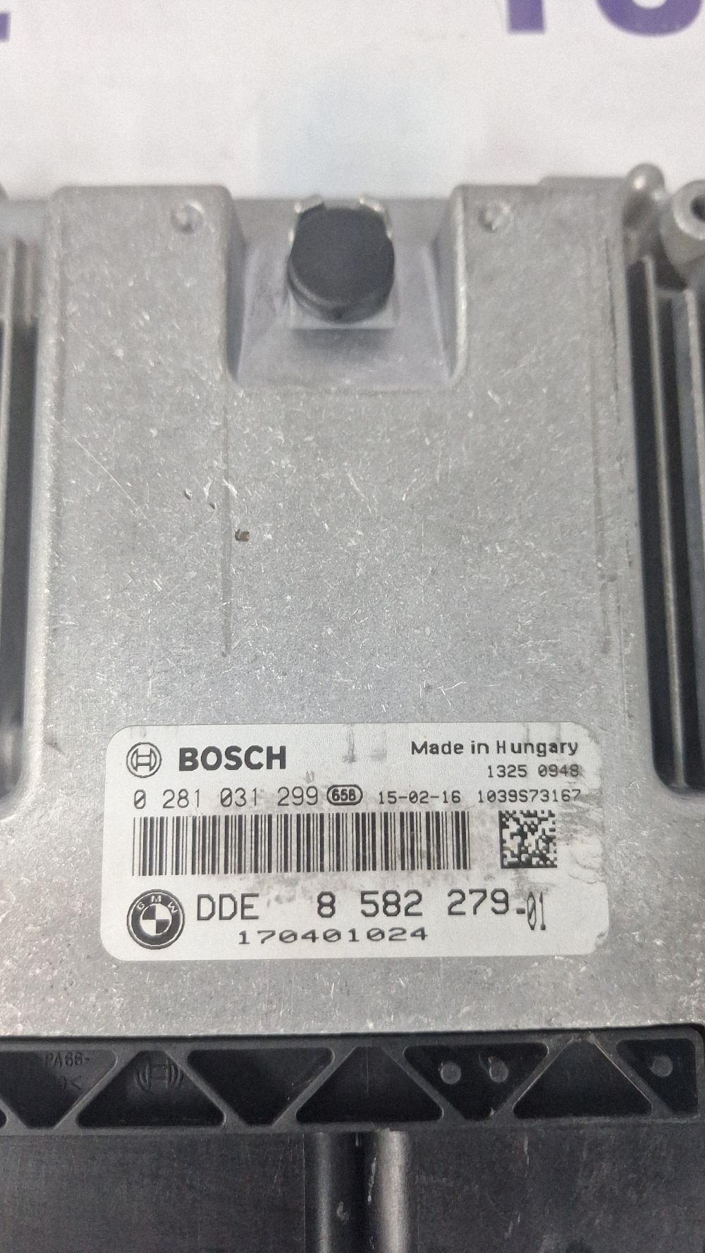 Calculator motor (ECU) BMW Seria 3 F30 F35 F31 2014 - 8582279 0281031299