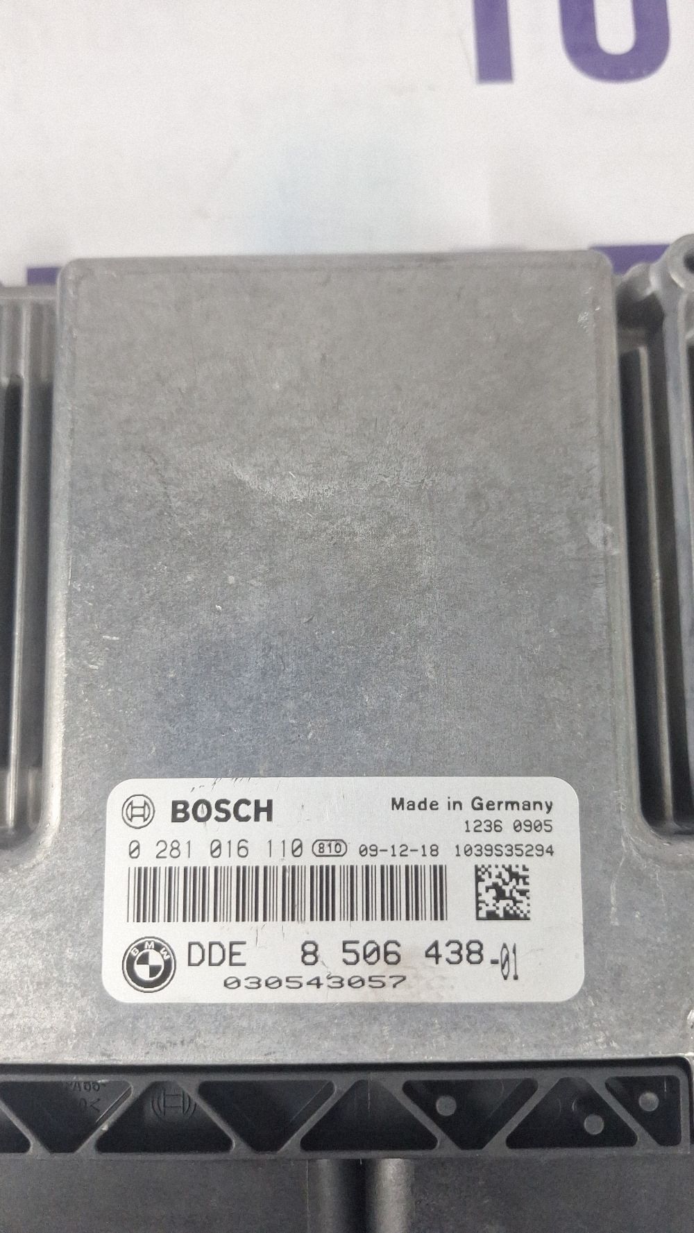 Calculator motor (ECU) BMW Seria 5 E60 E61 2010 - 8506438 0281016110 1039S35294