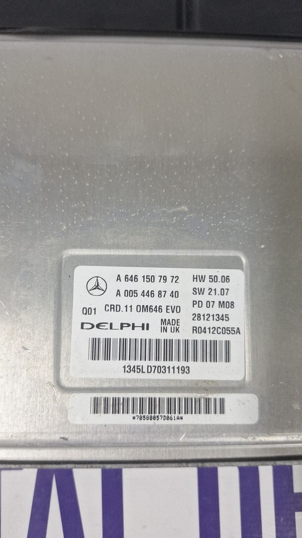 Calculator motor (ECU) Mercedes C-class W204 2008 - A6461507972 28121345 A0054468740