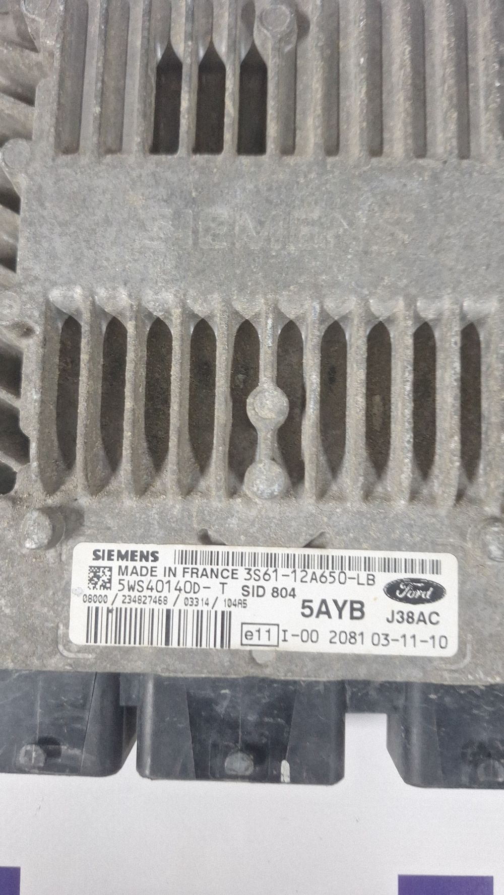 Calculator motor (ECU) Ford Fiesta 2004 - 3S6112A650LB 5WS401400DT 02081031110