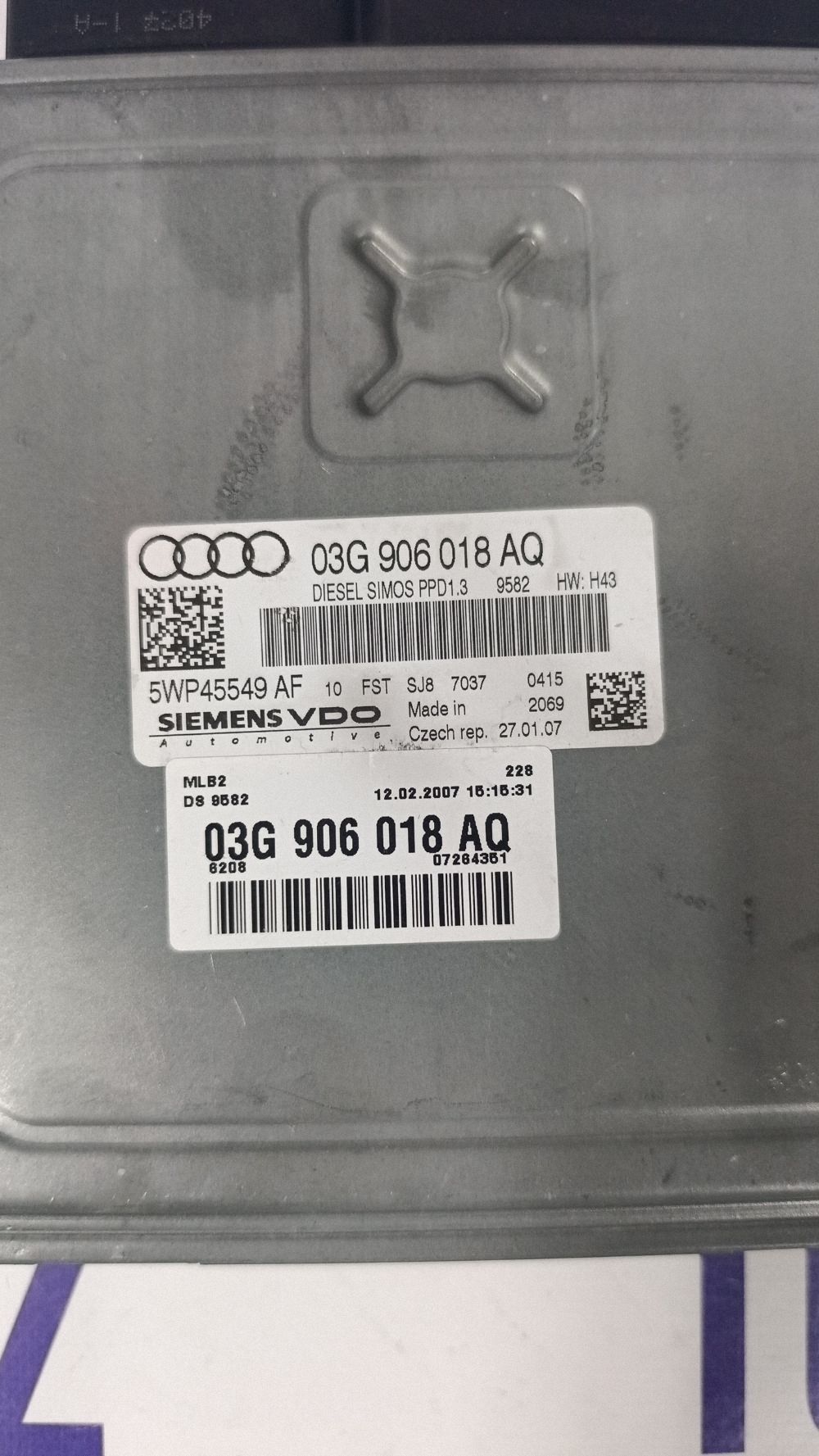 Calculator motor (ECU) Audi A4 Allroad 2007 - 03G906018AQ 5WP45549AF