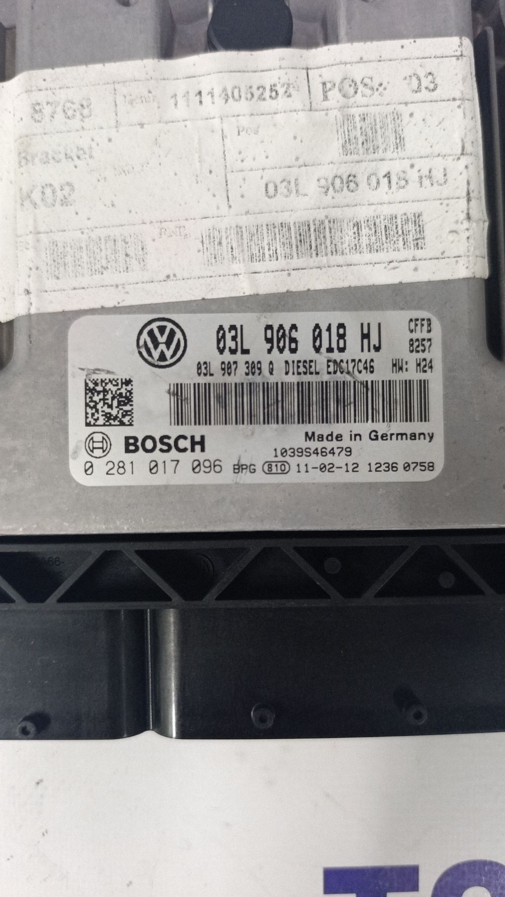 Calculator motor (ECU) Volkswagen Sharan 2011 - 03L907309Q 03L906018HJ 0281017096