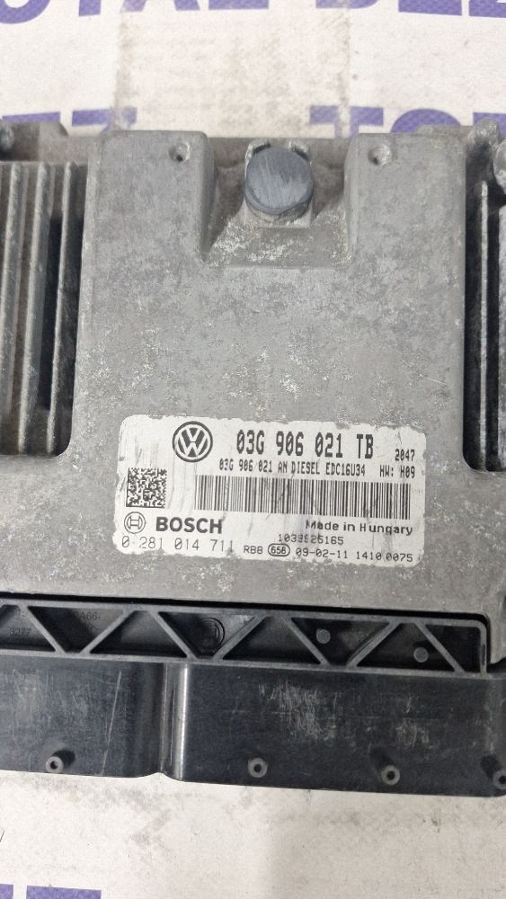 Calculator motor (ECU) Skoda Octavia Mk2 (1Z) 2009 - 03G906021TB 0281014711