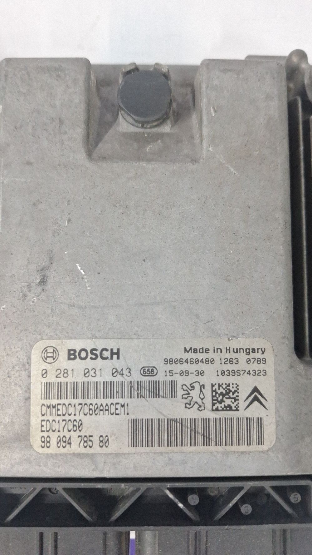 Calculator motor (ECU) Peugeot 308 2015 - 9806460480 9809478580 0281031043