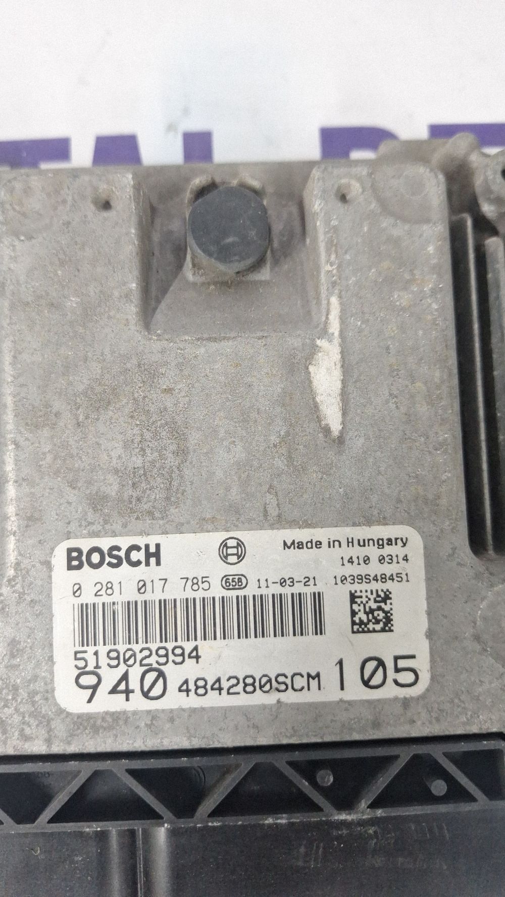 Calculator motor (ECU) Alfa Romeo Giulietta 2011 - 0281017785 51902994 484280SCM
