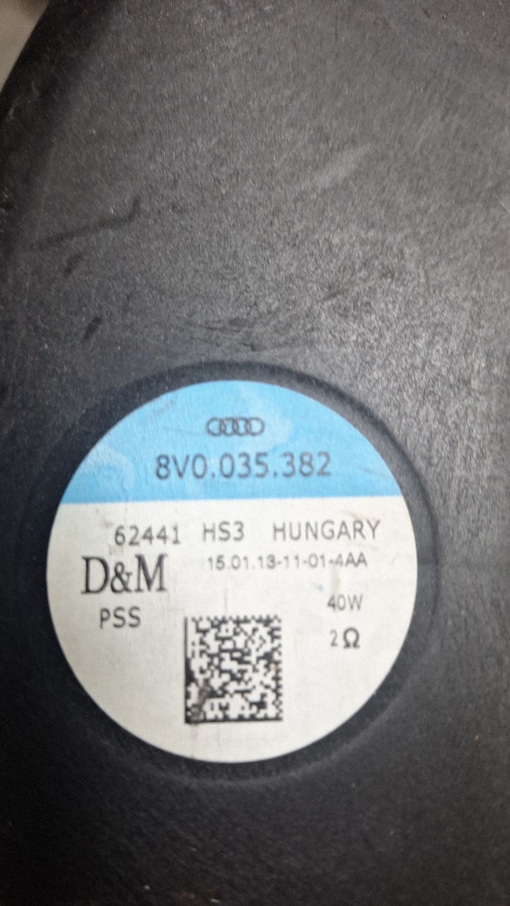 Subwoofer auto Audi A3 S3 Sportback 8P 2013 - 8V0035382 62441