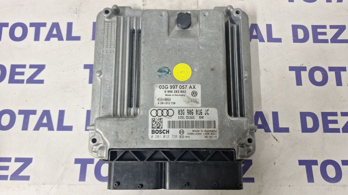 Calculator ECU Audi A4 S4 B7 8E 8H 2007 - 03G906016JC 0281012728 03G997057AX 0986282893