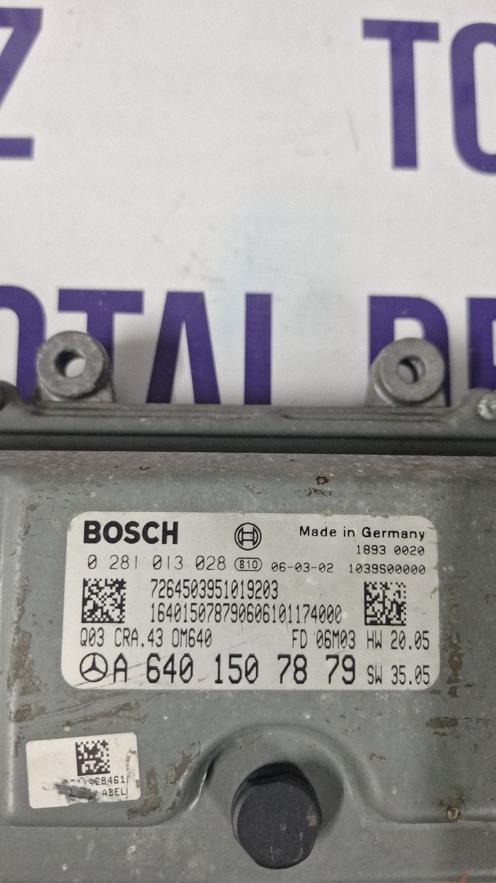 Calculator motor (ECU) Mercedes B-class W245 2006 - A6401507879