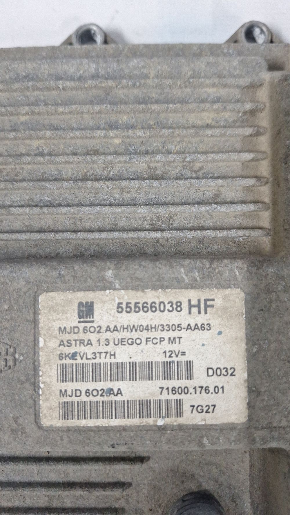 Calculator motor (ECU) Opel Astra H 2008 - 55566038 7160017601 6KENL3T7H