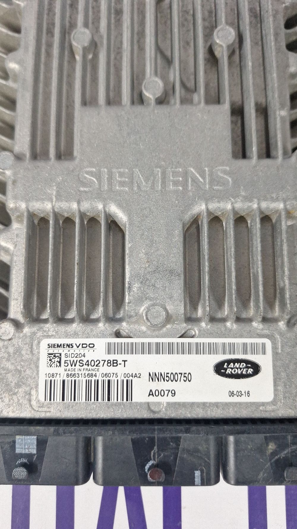 Calculator motor (ECU) Land Rover Range Rover Sport L320 2006 - 5WS40278BT NNN500750