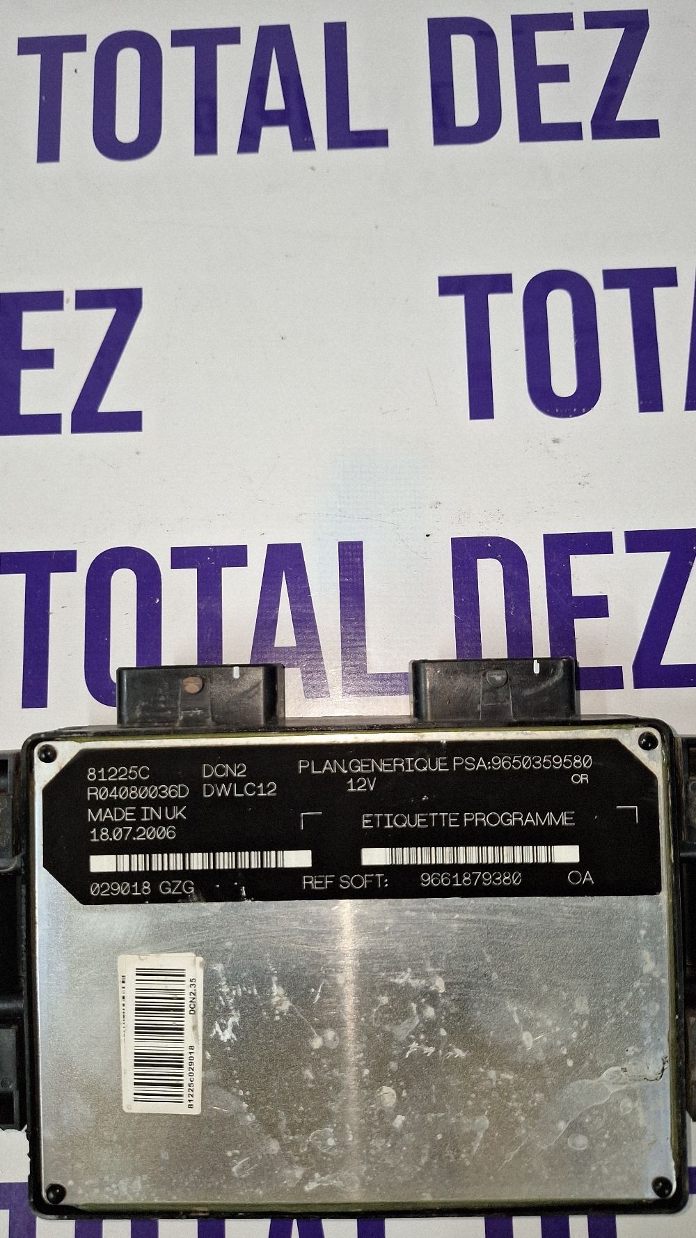 Calculator motor (ECU) Peugeot Partner 2006 - 9650359580 9661879380 81225C