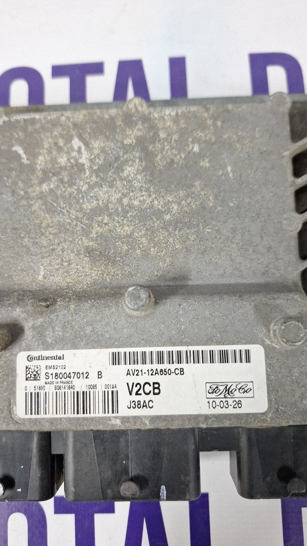 Calculator motor (ECU) Ford Fiesta 2010 - AV2112A650CB S180047012B