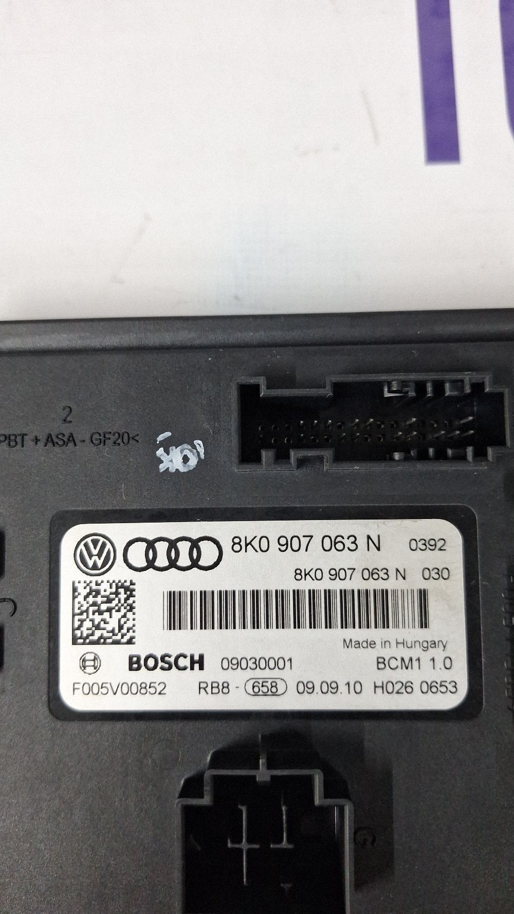 Calculator confort Audi A4 S4 B8 8K 2009 - 8K0907063N F005V00852 09030001