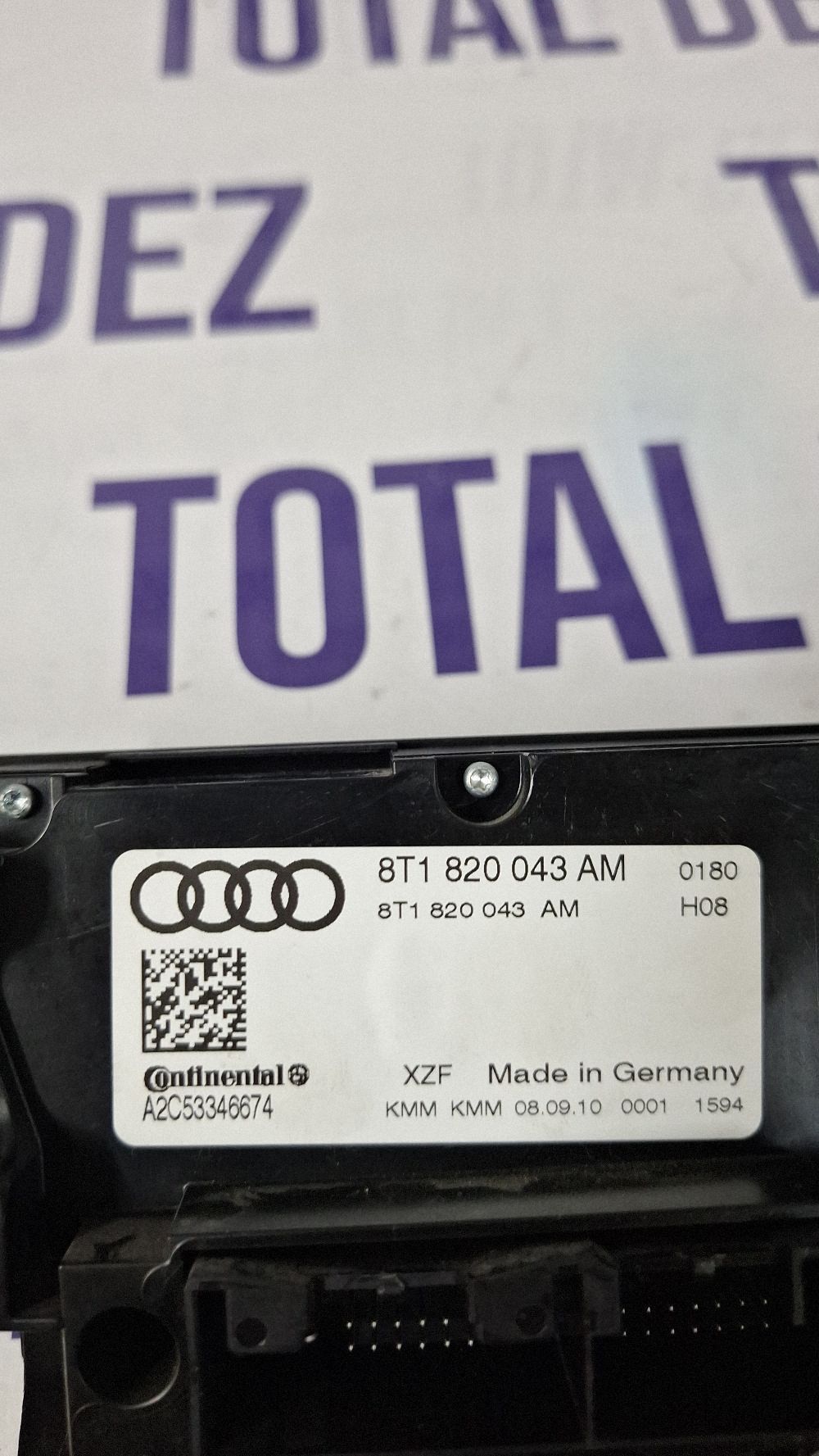 Climatronic Audi A4 S4 B8 8K 2009 - 8T1820043AM A2C53346674